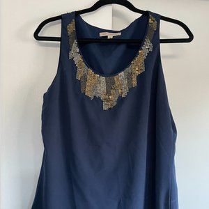 Banana Republic Heritage Navy Sequin Tank